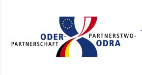 Logo der "Oder-Partnerschaft" auf der Fachkonferenz Gesundheitswirtschaft und Gesundheitswesen im Rahmen der Oder-Partnerschaft März 2018