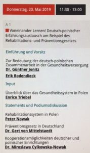 Programm des deutsch-polnischen Panel Voneinander Lernen!